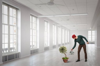 Sağ daha iyi geleceğe yatırım. Karışık teknik