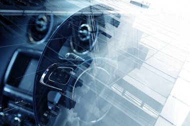 Zarif araba kapatma. Karışık teknik