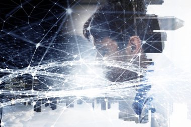 Modern iş yaşam. Karışık teknik