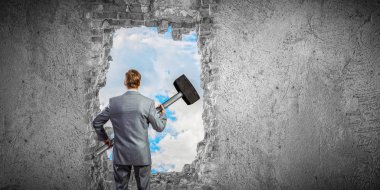 Yolunuzu iş yapma. Karışık teknik