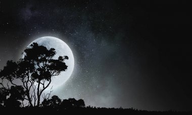 Gökyüzünde dolunay