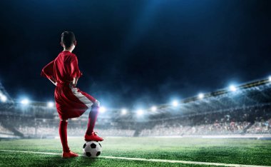 Zafer için sonsuz will ile. Karışık teknik