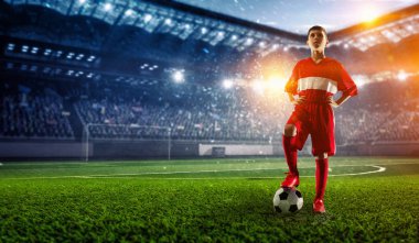 Zafer için sonsuz will ile. Karışık teknik