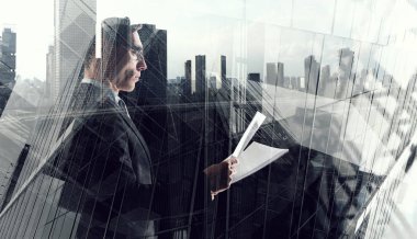 Modern iş yaşam. Karışık teknik