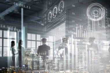 Modern iş yaşam. Karışık teknik