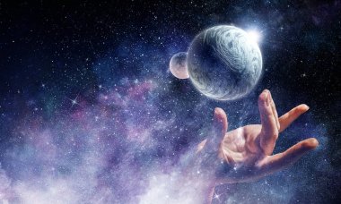 Bütün dünya elinde. Karışık teknik