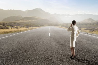 başarı için yolda. Karışık teknik