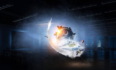 El tüm dünyada. Karışık teknik