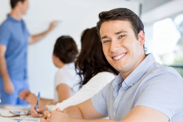 Business meeting with presentation — Stock Photo, Image