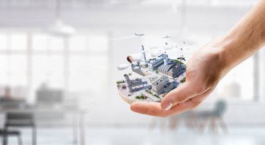 Endüstriyel yapı kavramı. Karışık teknik