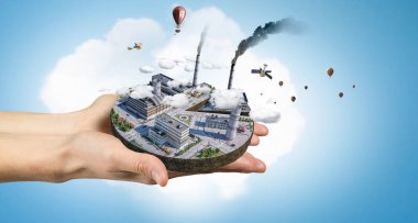 Onun yeni geliştirme projesi. Karışık teknik