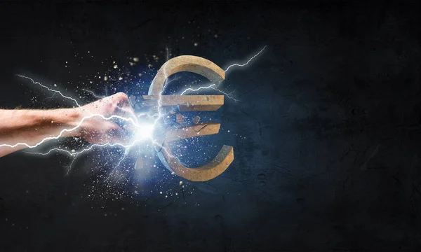 Kursverfall des Euro — Stockfoto