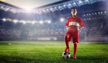 Zafer için sonsuz will ile. Karışık teknik