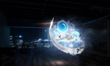 El tüm dünyada. Karışık teknik