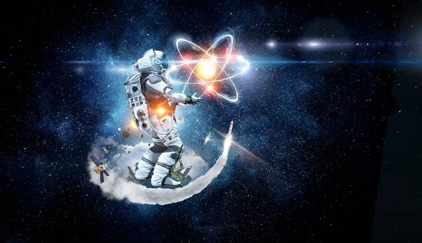 Astronomie als een wetenschap. Mixed media — Stockfoto