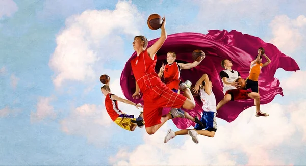 Basketbalový zápas jako náboženství — Stock fotografie