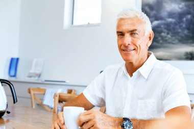 Yakışıklı bir üst düzey adam kapalı portresi