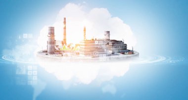 Endüstriyel yapı kavramı. Karışık teknik