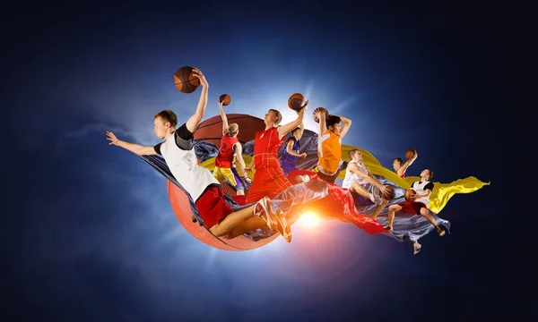 Basketmatch som religion — Stockfoto