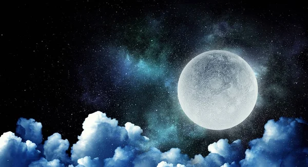 Es luna llena. — Foto de Stock