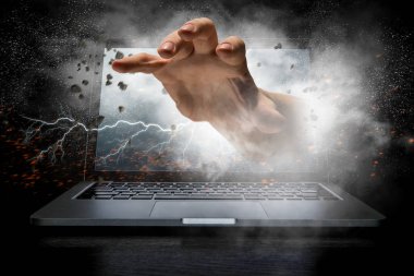 Internet güvenlik anlayışı. Karışık teknik