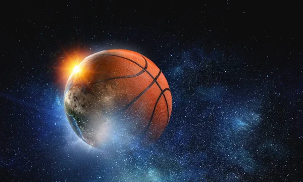 Kosárlabda játék koncepciója — Stock Fotó