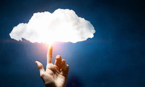 Berührendes Cloud-Konzept — Stockfoto