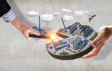 Onun yeni geliştirme projesi. Karışık teknik