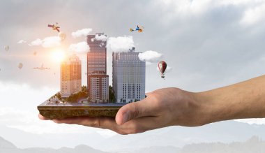 Kentsel inşaat geliştirme. Karışık teknik