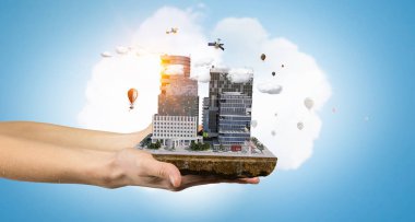 Kentsel inşaat geliştirme. Karışık teknik