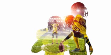 Amerikan futbolu oyunu. Karışık teknik