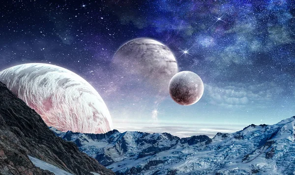Space planets and nature — Stock Photo, Image