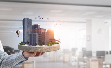 Endüstriyel yapı kavramı. Karışık teknik