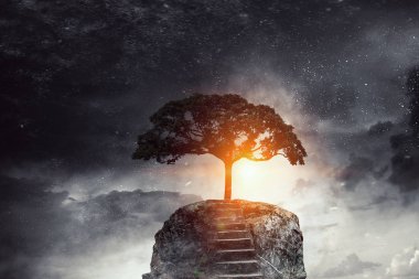 Üstüne alma. Karışık teknik