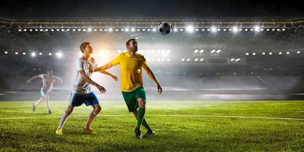 Soccer best moments. Mixed media — Stock Photo, Image