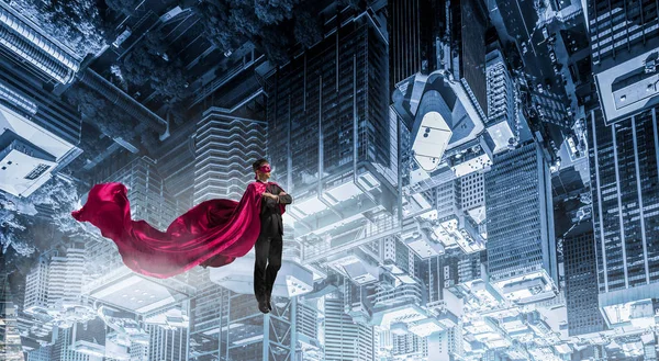 Supermann am Himmel — Stockfoto
