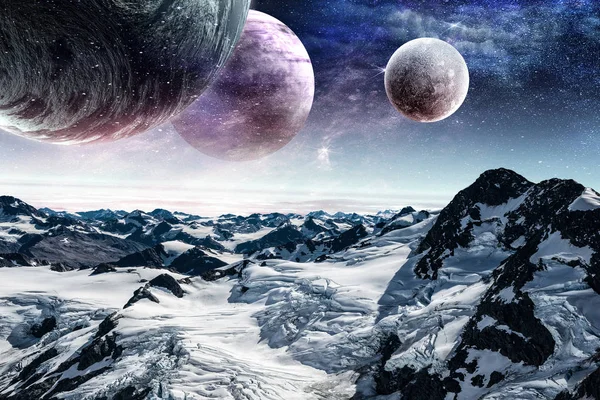 Uzay gezegenler ve doğa — Stok fotoğraf