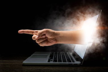 Internet güvenlik anlayışı. Karışık teknik