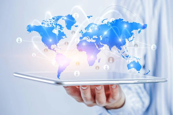 Comunicazione globale e networking — Foto Stock