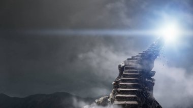 Taş yolu. Karışık teknik