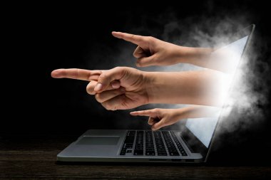 Internet güvenlik anlayışı. Karışık teknik