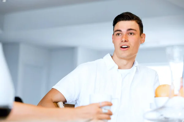Portrait of a handsome young man indoor — Stock Photo, Image