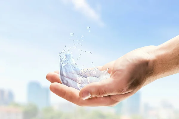 Vatten som liv källa — Stockfoto