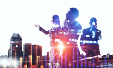 Modern iş yaşam. Karışık teknik