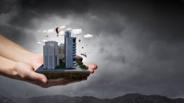 Kentsel inşaat geliştirme. Karışık teknik