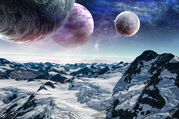 Space planets and nature — Stock Photo, Image