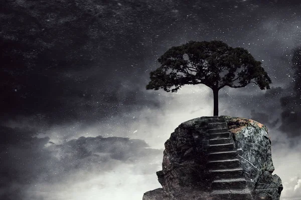 Üstüne alma. Karışık teknik