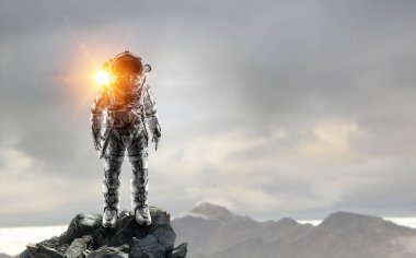 Uzay adamı serüveni. Karışık teknik