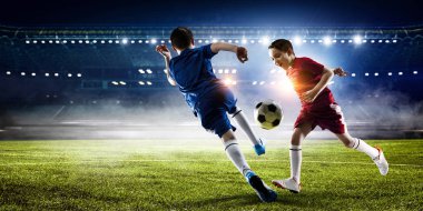 Küçük futbol şampiyonu. Karışık ortam