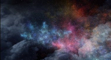 Gece yıldızlı gökyüzü